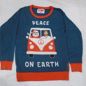 Tipsy Elves Peace on Earth Ugly Christmas Sweater, Women's Small